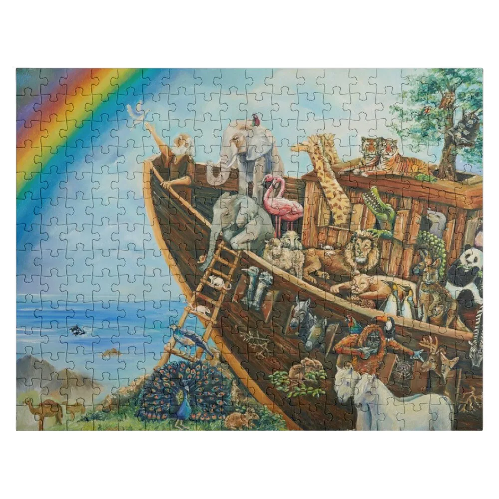 

Noah's Ark Jigsaw Puzzle Jigsaw Puzzle For Kids Wooden Puzzle Boxes Wood Puzzles For Adults Toddler Toys