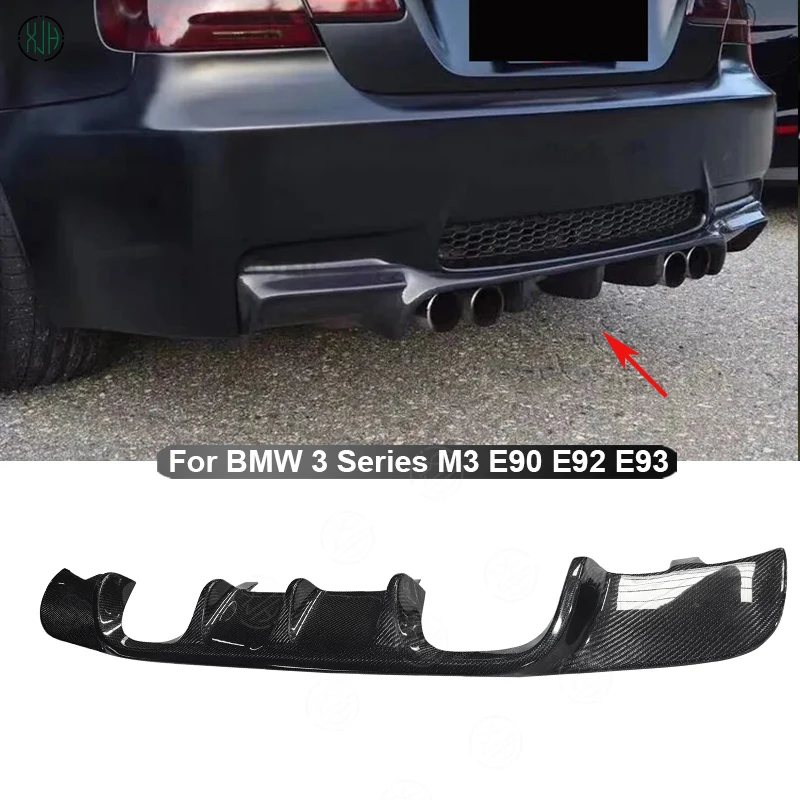 

Carbon Fiber For BMW 3 Series M3 E90 E92 E93 2005-2011 Car Rear Bumper Diffuser Lip Upgrade Rear Spoiler Body kit