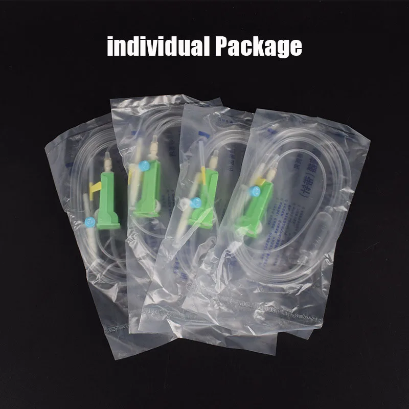 Disposable Sterile Veterinary Syringe Infusion Tube Injection Set with Drip Needle Farm Supplies Animal Pig Cattle Sheep Goats