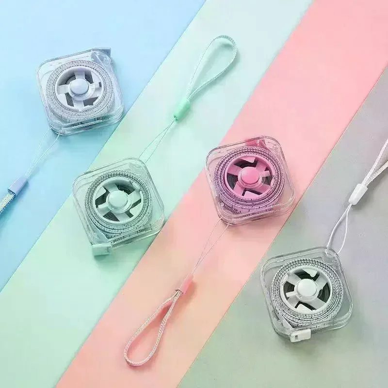 2-Meter Mini Metric And Imperial Durable Measuring Tape Multifunctional And High-precision Household Shrinkage Measuring Tape
