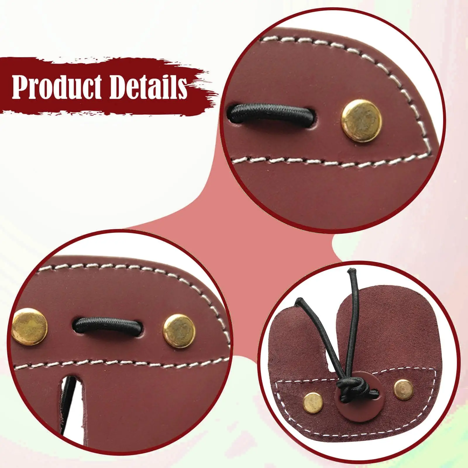 مقابض أصابع الرماية، للتمرين، إكسسوارات يدوية رياضية لأقواس منحني، واقي أصابع الرماية، واقي أصابع القدم #5