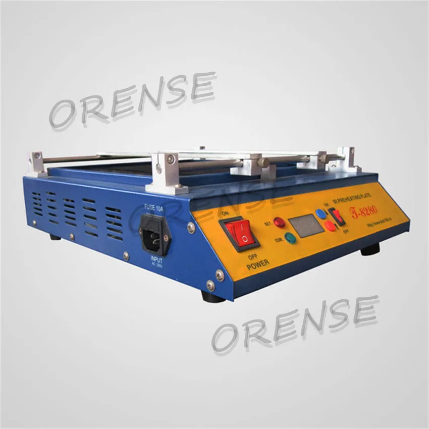 PUHUI T-8280 PCB Preheater IR Infrared Preheating Station Preheat Plate SMD Rework Station 0-450degree Celsius Solder RepairTool