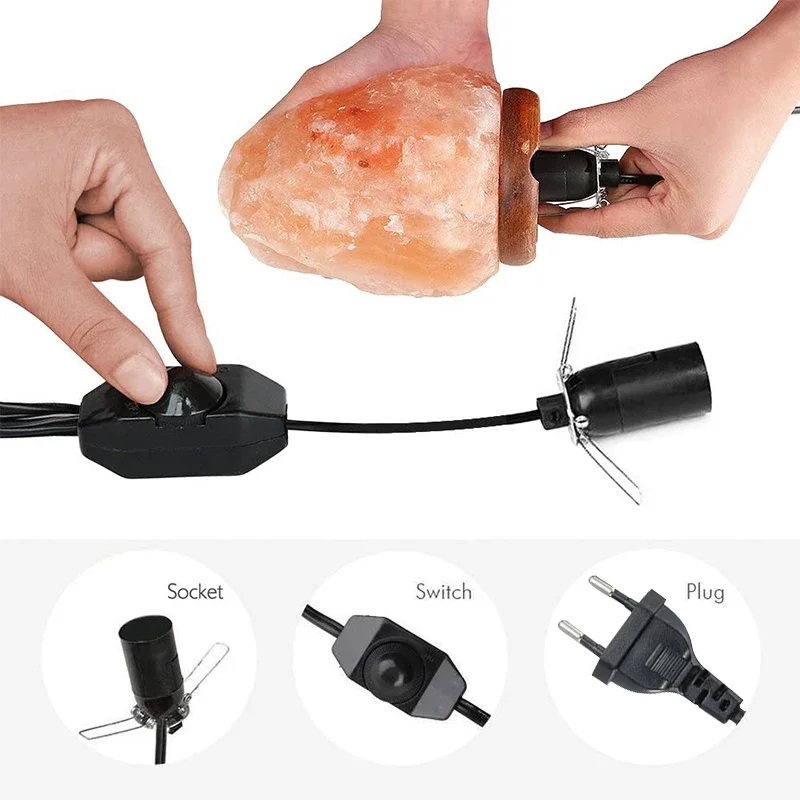 Lamp Cord with Dimmer Switch E14 Hanglamp Holder Light Bulbs Socket EU Plug 1.8m Power Cord Cable Lava Lamp Base