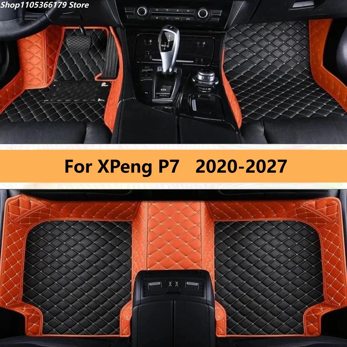 

Car Floor Mats For XPeng P7 2020 2021 2022 2023 2024 2025 2026 2027 Floor Mats For Cars Waterproof Full Set