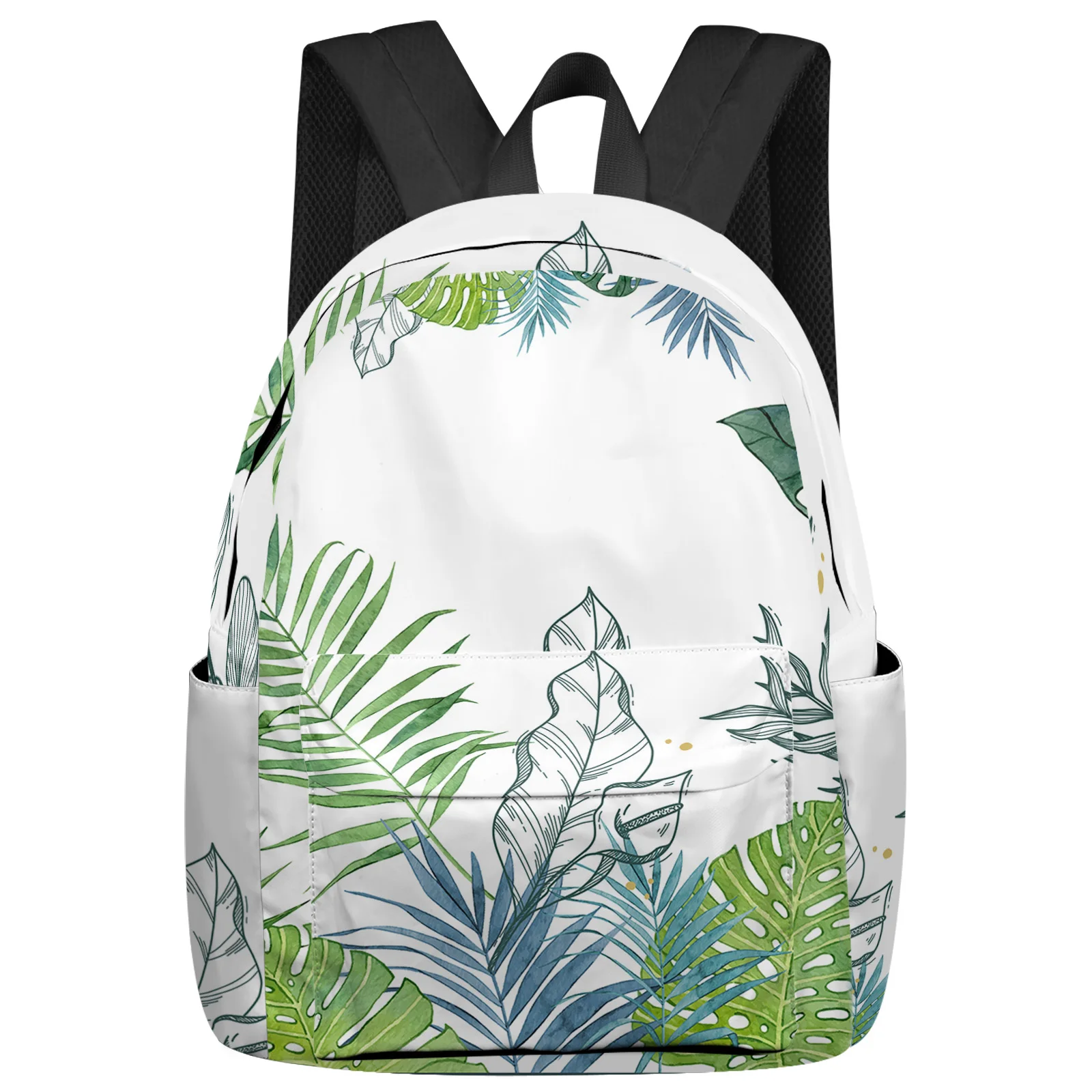 

Tropical Plant Leaves Backpack School Bags for Teenagers Students Laptop Bag Women's Casual Travel Backpack