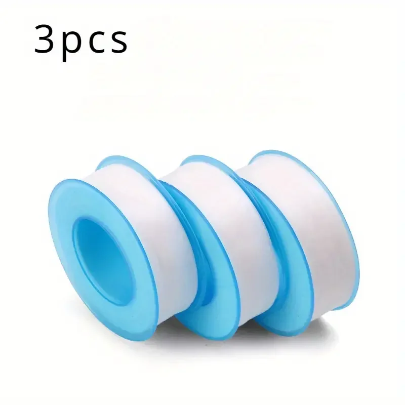 PTFE Water Pipe Tape Oil-free Sealing Tape Fitting Thread Seal Tape White Pipe Thread Seal Raw Material Tape Home Essential