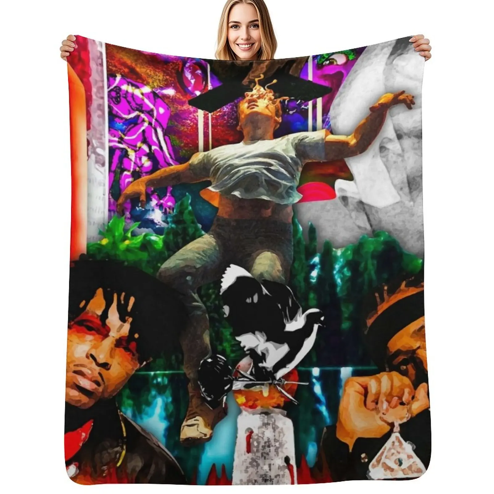 

Best music Albums Weeknd Colllege Throw Blanket Decorative Throw Extra Large Throw Bed covers Multi-Purpose Blankets