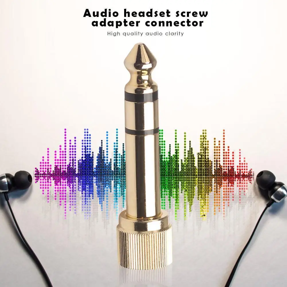 

Штекер 6,35 мм «папа» на 3,5 мм «мама» с разъемом 3,5 мм для микрофона, винтовой адаптер для аудио-видео кабеля «сделай сам»