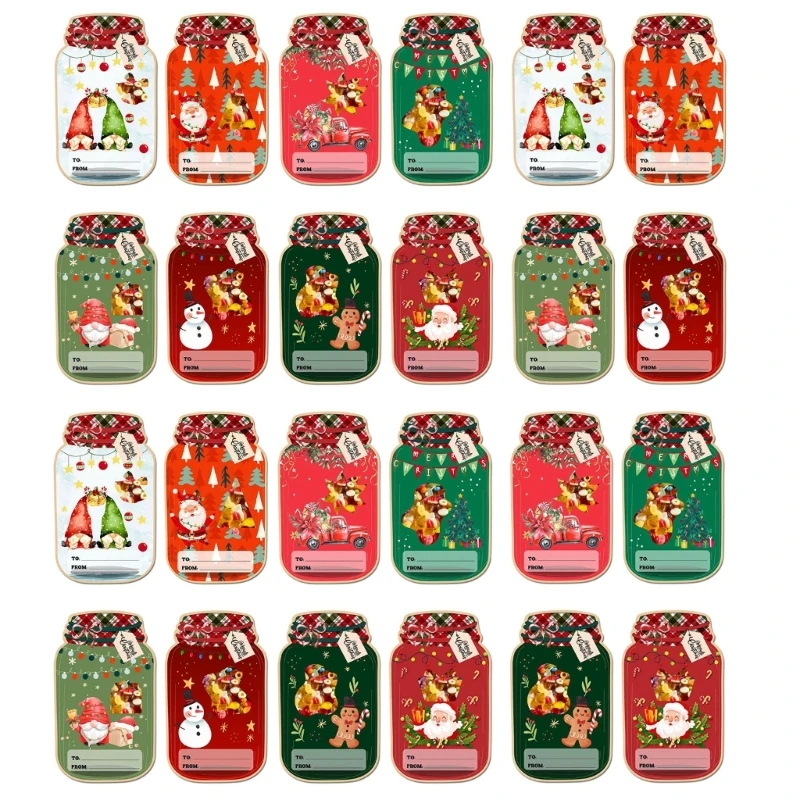 Set of 24 Unique Christmas Cards Party Gifts Pleased Christmas Greeting Cards for Children' Holiday Gift Exchange