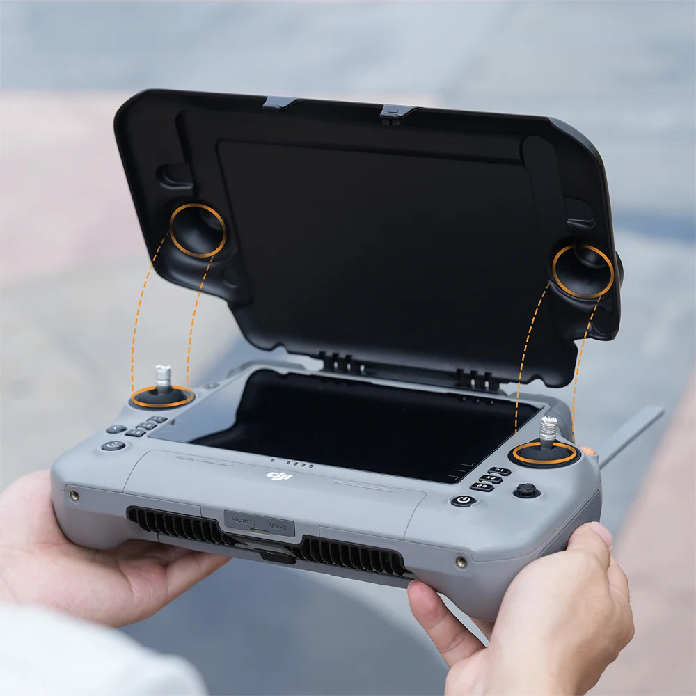 Screen Cover For DJI RC Plus 2 Sunshade For DJI M30 Inspire 3 Remote Lenshood Cover Guard Accessories Sun-hood Flip Protector