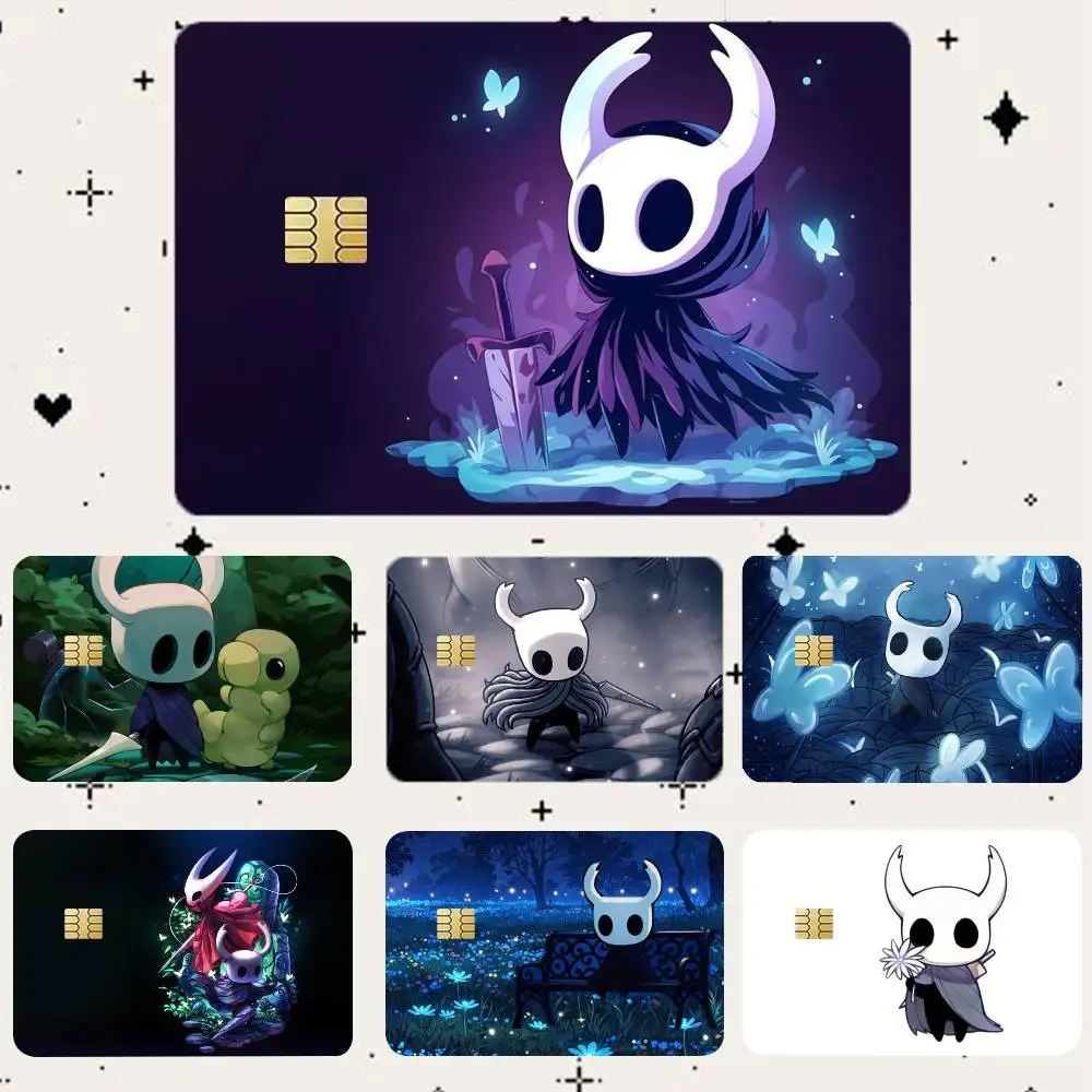 

H-Hollow Knight HD Waterproof Card Skins Protective Stickers for Credit Bank Game Cards