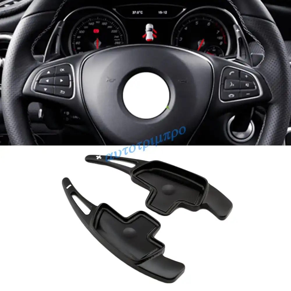 Per Mercedes Benz Abcesg Gla Glb Glc Gle Gls Eqb Eqc Rosso Nero Argento Volante Dell'automobile Paddle Shift Estendi Shiftersticker