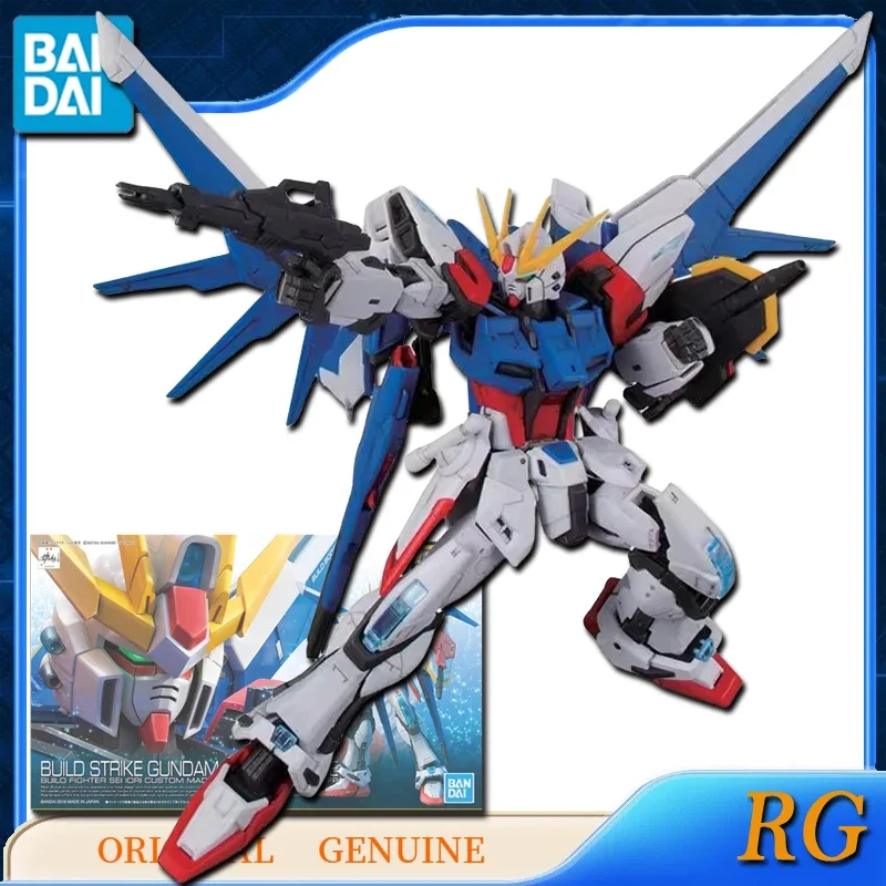 

Bandai Original Genuine RG BUILD STRIKE GUNDAM FULL PACKAGE Anime Action Figures Toys for Kids Gift Collectible Model Ornaments