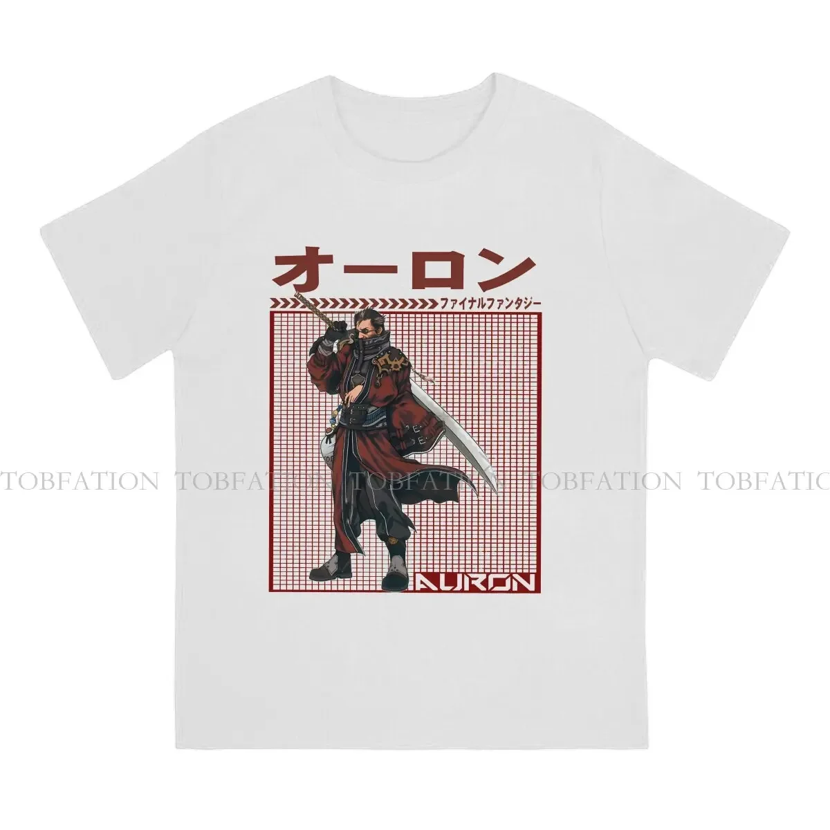 Final Fantasy Game 100% Cotton TShirts AURON Distinctive Men's T Shirt Funny Tops Size S-6XL