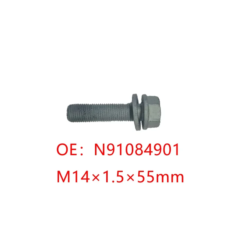 1 Pcs N91084901 screws M14x1.5x55mm brake caliper brake carrier FOR  Self Locking Bolt Aluminum horns