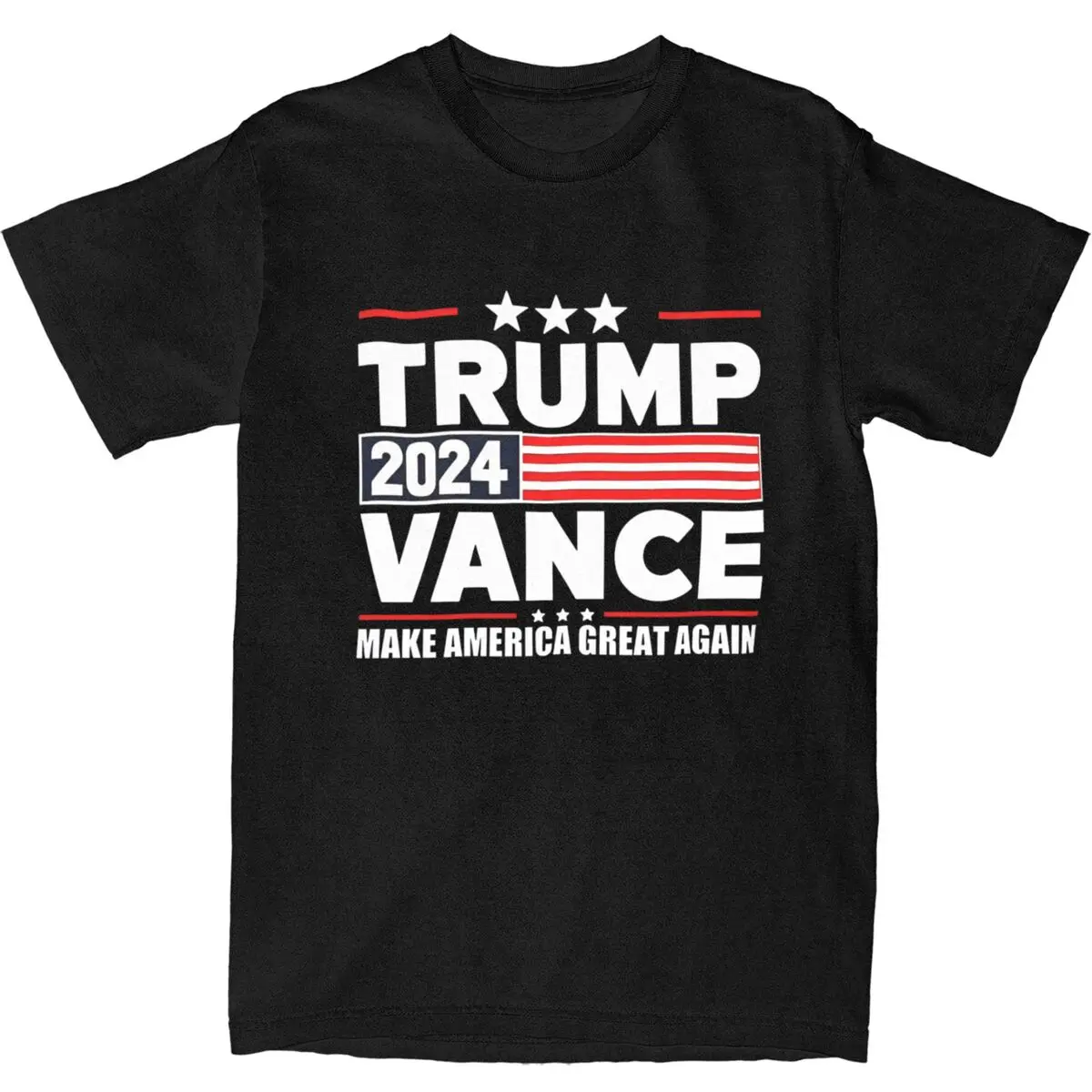 Men Women Trump Vance 2024 President T Shirt Cotton Printed Tee Shirts MAGA Top Clothing