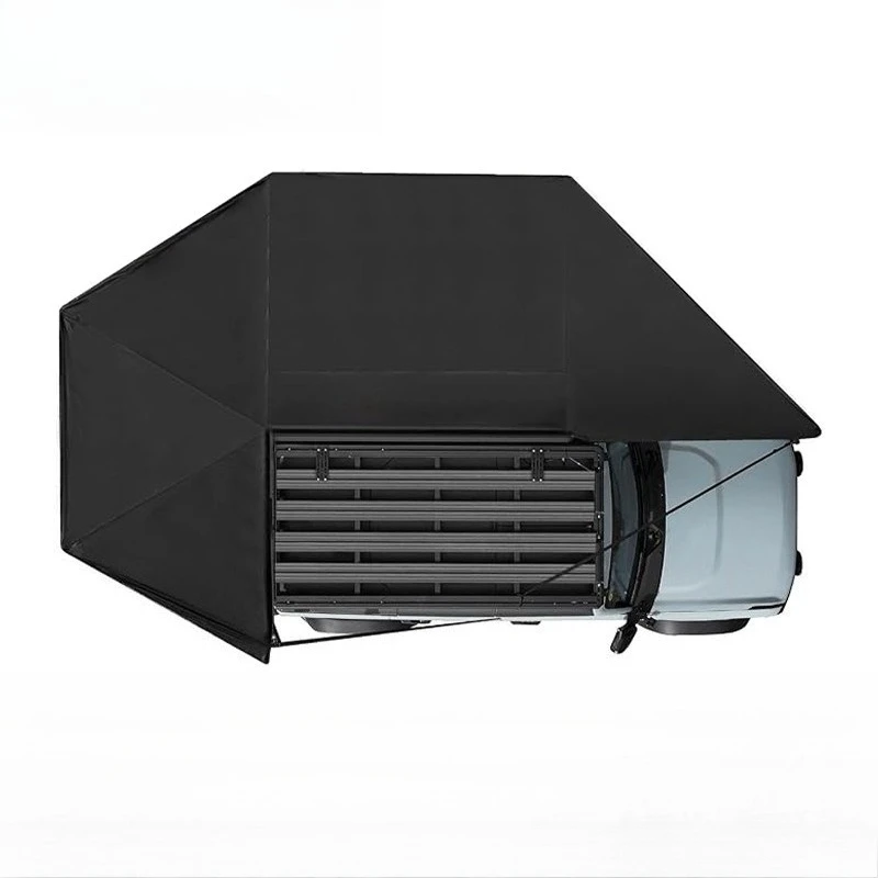 Double pole 270-degree side tent three-in-one, outdoor camping side tent, 360-degree canopy on the side of the car