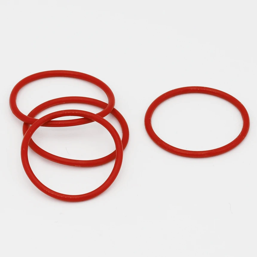 5 5.5 6 7 8 10 11 12 13 14 15 16 17 18 19 20*1.2mm OD*Thickness Red Silicone Rubber VMQ Washer ORing Oil Seal Gasket O Ring