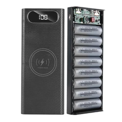 Quick Charging 22.5W QC PD 3.0 Type-c Power Bank Case Battery Box 8*21700 Battery Holder Charging Box Phone Charger