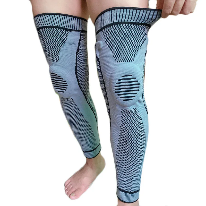 2Pcs Silicone Spring Support Sports Knee Brace Compression Leg Sleeve for Basketball Running Cycling Knee Patella Protector