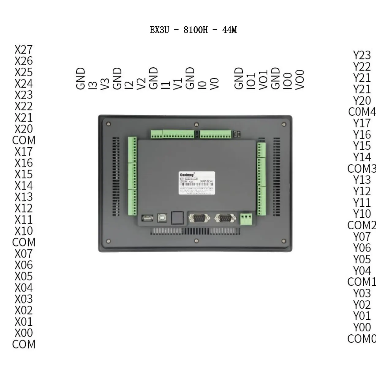 Coolmay EX3U 8043H 8070H 8100H EX3U-8043H EX3U-8070H EX3U-8100H PLC HMI All in One 4 7 Inch Analog