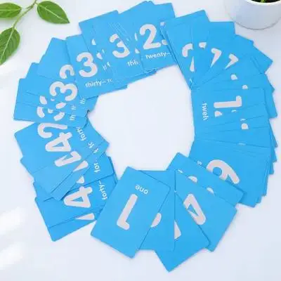 

50Pcs Table Number Cards Simple Design Plastic Number Digital Cards for Seating Signs Office Home Identification