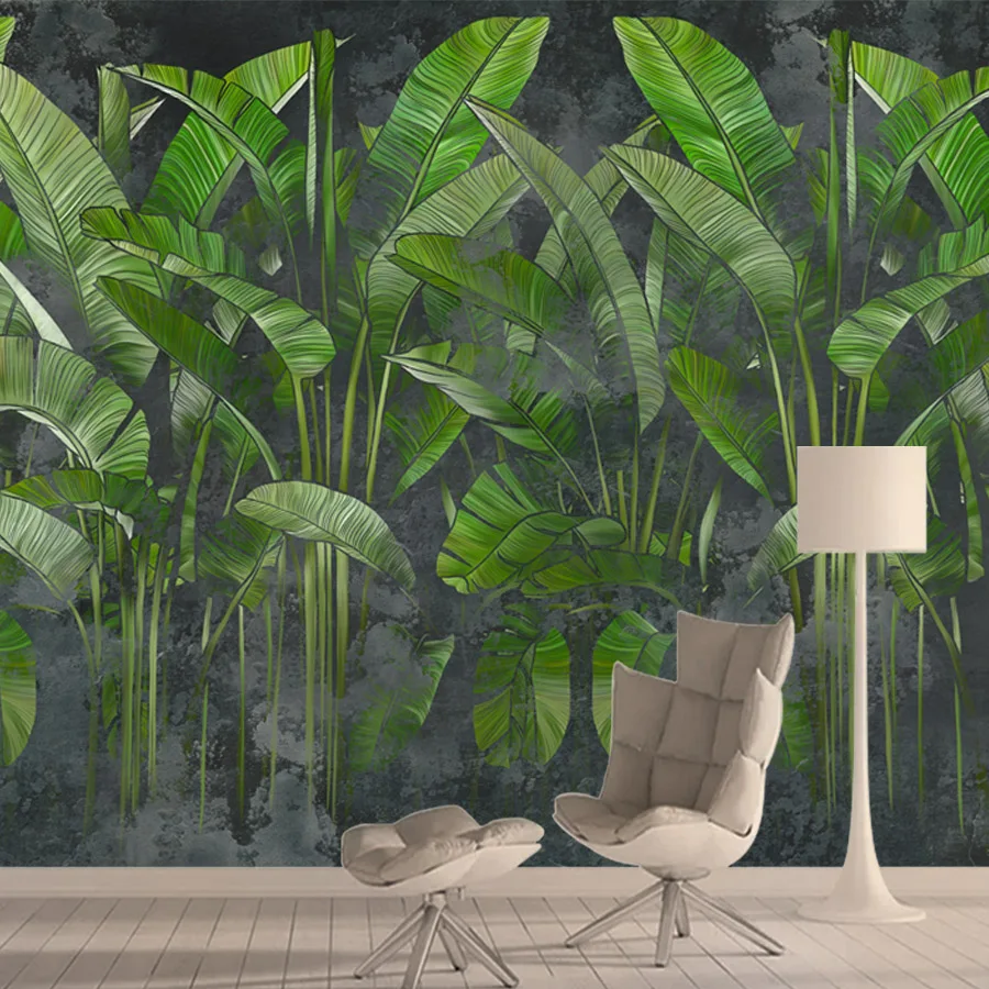 

Custom Peel and Stick Wallpapers Accept for Bedroom Walls Living Room Banana Trees TV Background Wall Design Papers Home Decor