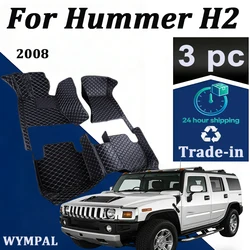 Car Floor Mats For Hummer H2 2008 Custom Auto Foot Pads Automobile Carpet Cover Interior Accessories