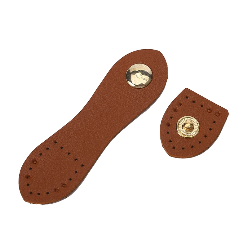 Leather Shoulder Strap Buckle Connecting Leather Portable Multifunctional Special Leather Snap Button Fashionable Versatile