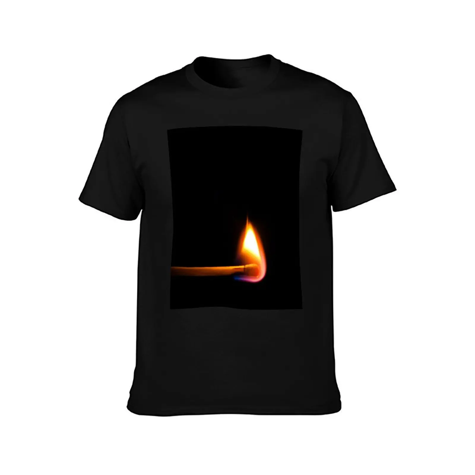 Bright burning Match in dark T-Shirt Work Outdoor Short Sleeve Tee T-Shirt