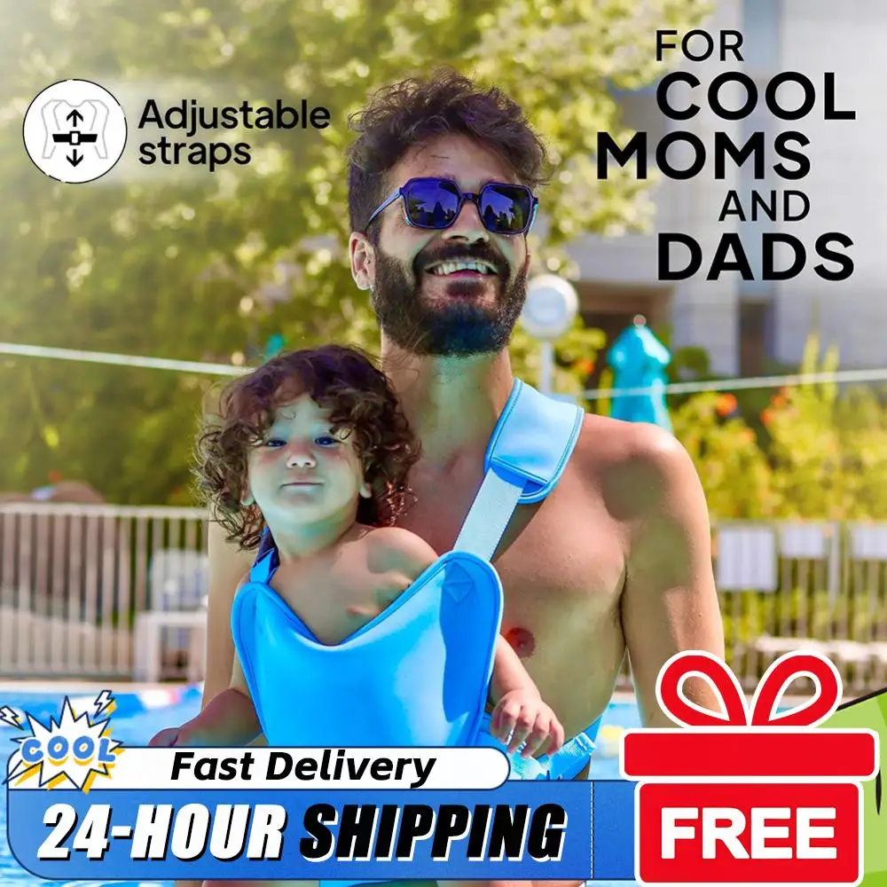 

Baby Carrier Lightweight Infant Chest Holder Use Both in Water & Land Infant Baby Hip Seat Carrier for Pool & Beach