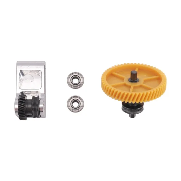 3.0 DLC Metal Extruder Gear Assembly with Injection Molded Handle, Plastic + Metal Structure, Durable for 3D Printers