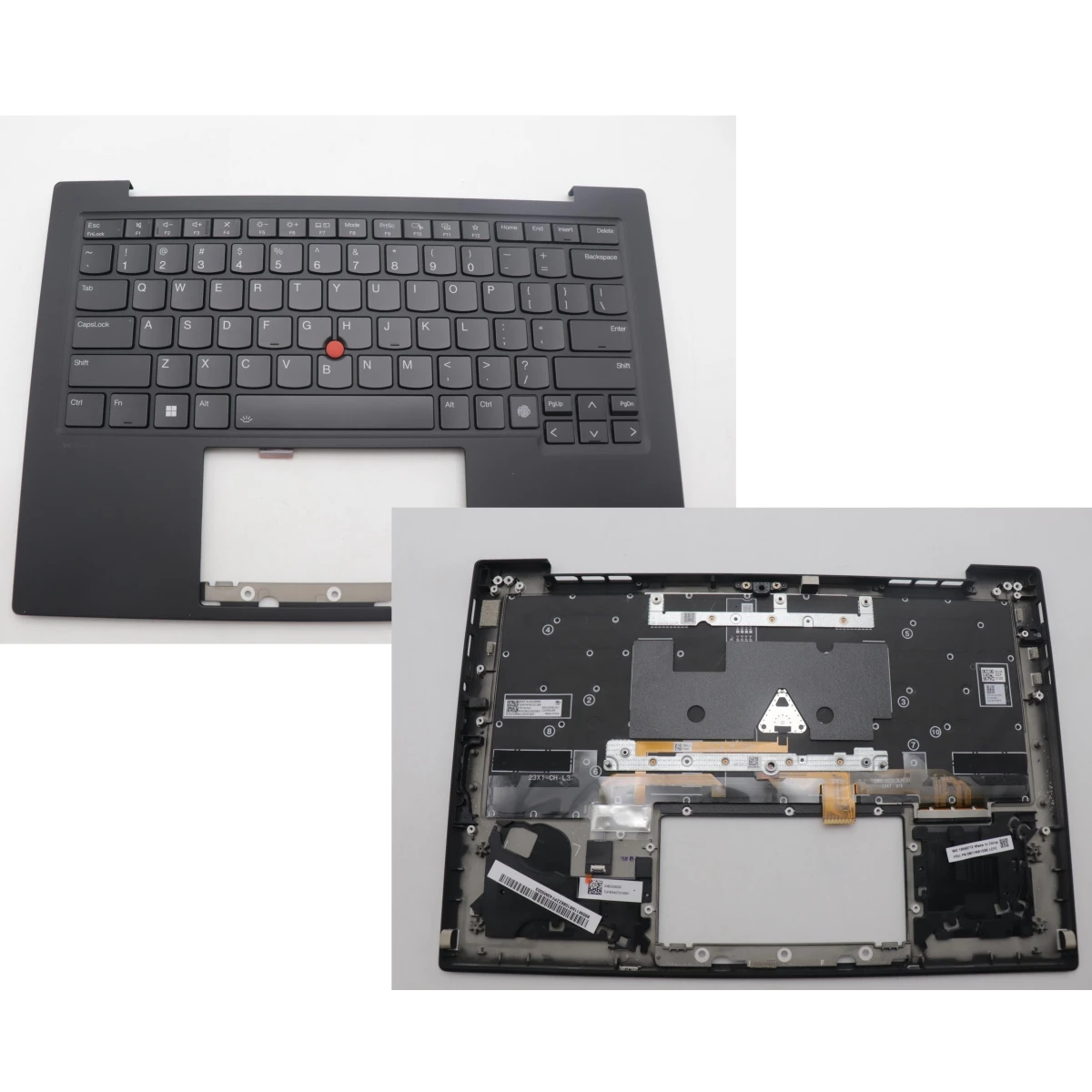 New and Original C Shell Palmrest Upper Case Cover for Lenovo ThinkPad X1 Carbon 12th Gen Backlight WLAN Laptop 5M11N61088
