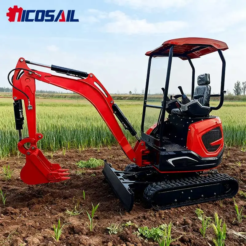 حفارة زاحفة للتضاريس الخشنة - سعر منخفض، مسارات مطاطية، للتضاريس الخشنة #1