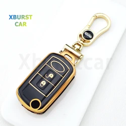 3 Buttons TPU Car Flip Key Case Cover for Land Rover Range Rover Sport LR3 Discovery 3 Auto Shell Fob Bag Keyless Accessories