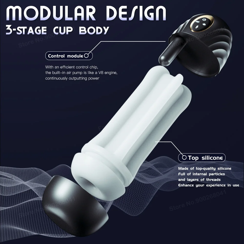 Automatic Vacuum Sucking Sex Toys for Men Masturbation Cup Realistic Vagina Vibrator Pocket Pussy Male Blowjob Simulator 18