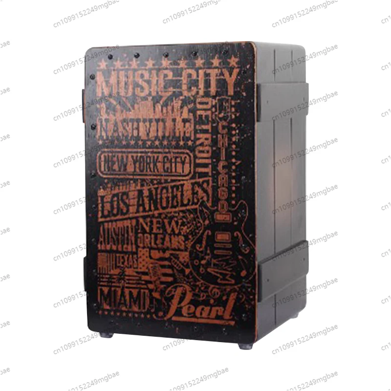 

Different Colored Percussion Double Sided Cajon Drum Box Drum