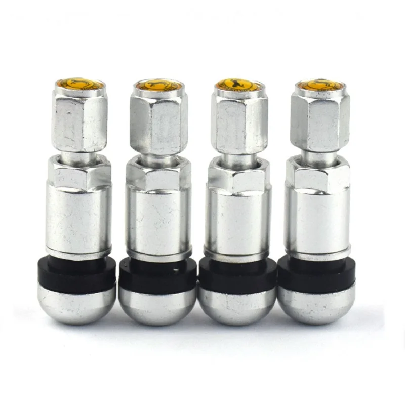 4pcs Universal Aluminum Alloy Car Motorcycle Tubeless Wheel Tyre Valve Stems Caps Tire Air Valve Stems 525