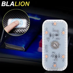 BLALION Touch Sensor LED Interior Lights Car Roof Ceiling Reading Lamp Wireless Magnetic Decoration Atmosphere Lamp USB Charging