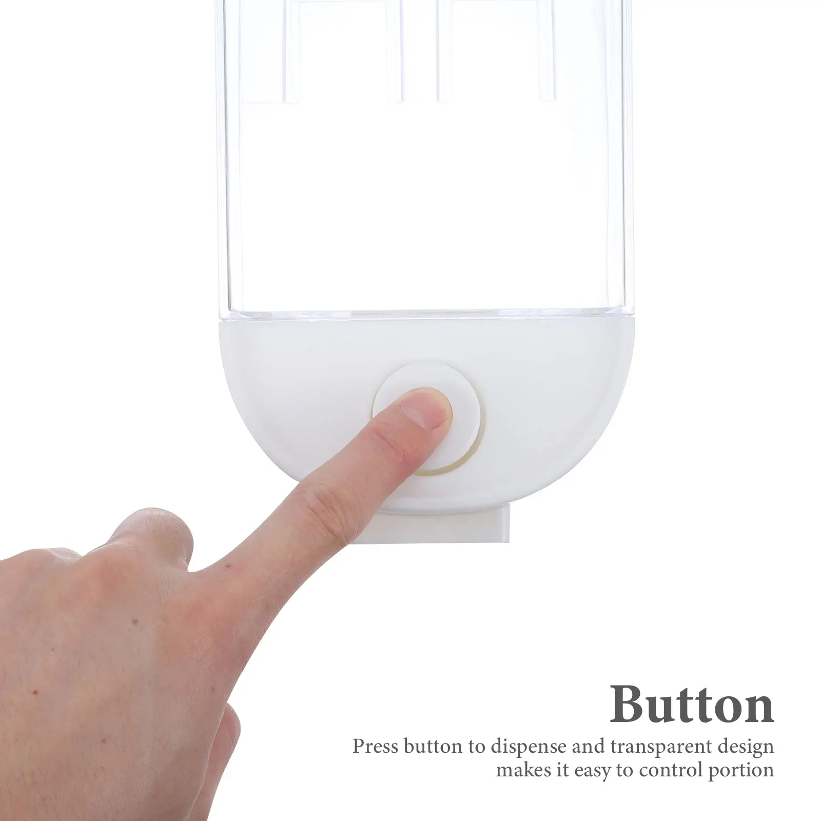 

Hanging Plastic Sealed Can Kitchen Grain Storage Container Cereals Granola Dispenser Dry Food Storage Box Case 1000Ml White