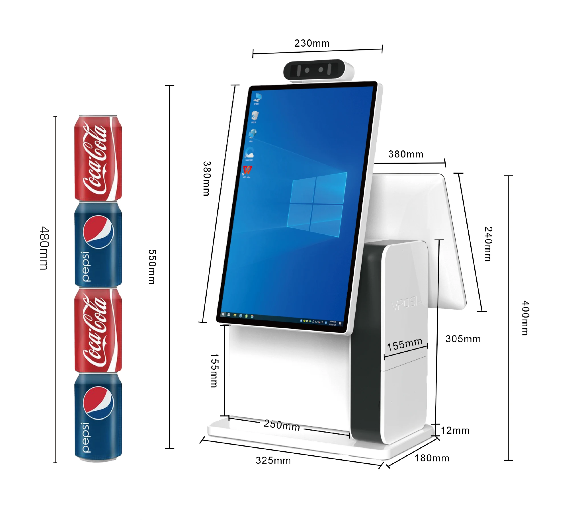 Checkout Kiosk POS Payment in Restaurant Automatic Touch Screen Self Service Payment Fast Food Ordering Kiosk Self