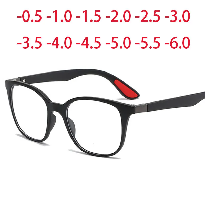 2316 Round TR90 Frame Clear Lens Prescription Glasses Myopia Nerd Spectacles Degree -0.5 -1.0 -2.0 -3.0 -4.0 to -6.0