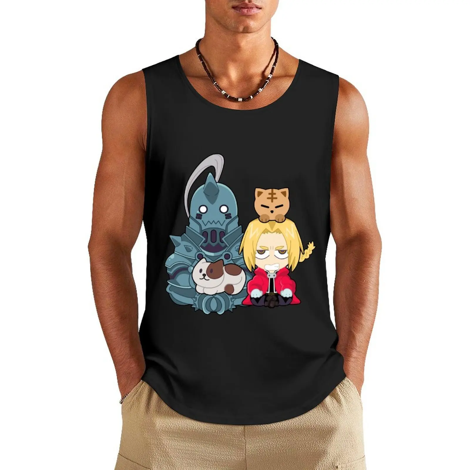 

Fullmetal Alchemist Tank Top Sportswear for men mens clothing Men's t shirt