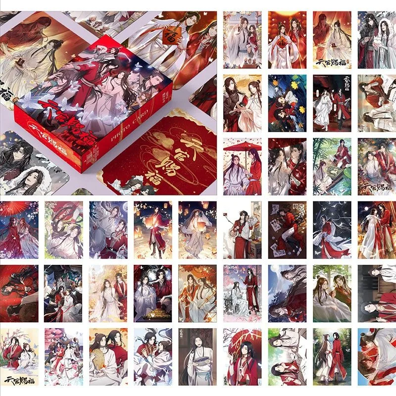Hot Heaven Official's Blessing 55PCS/Set 3 Kinds of Card Backs Lomo Cards Photo HD Album Photo Card For Fans Collection Postcard