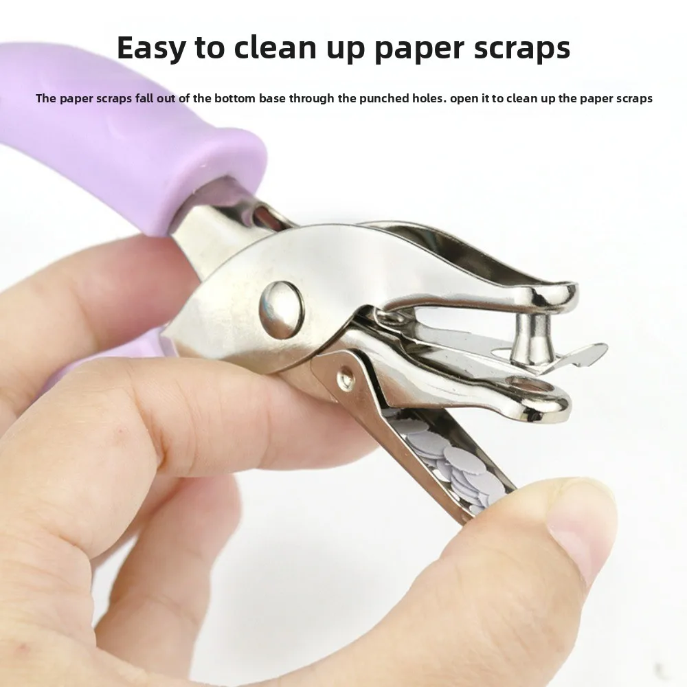 كماشة ثقب واحدة محمولة باليد - أداة ثقب ورق فضفاضة يمكنك صنعها بنفسك للاستخدام المكتبي والمنزلي العملي #4