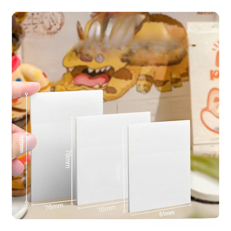 High Quality 50 Sheets Transparent Sticky Notes Memo Pad Bookmark Marker Memo Sticker Paper Office School Supplies