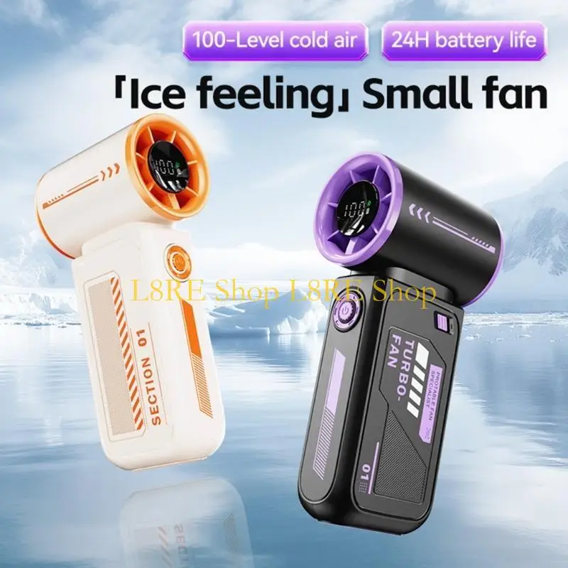 L8RE محمولة محمولة مروحة تبريد مروحة صغيرة 3600MAH
