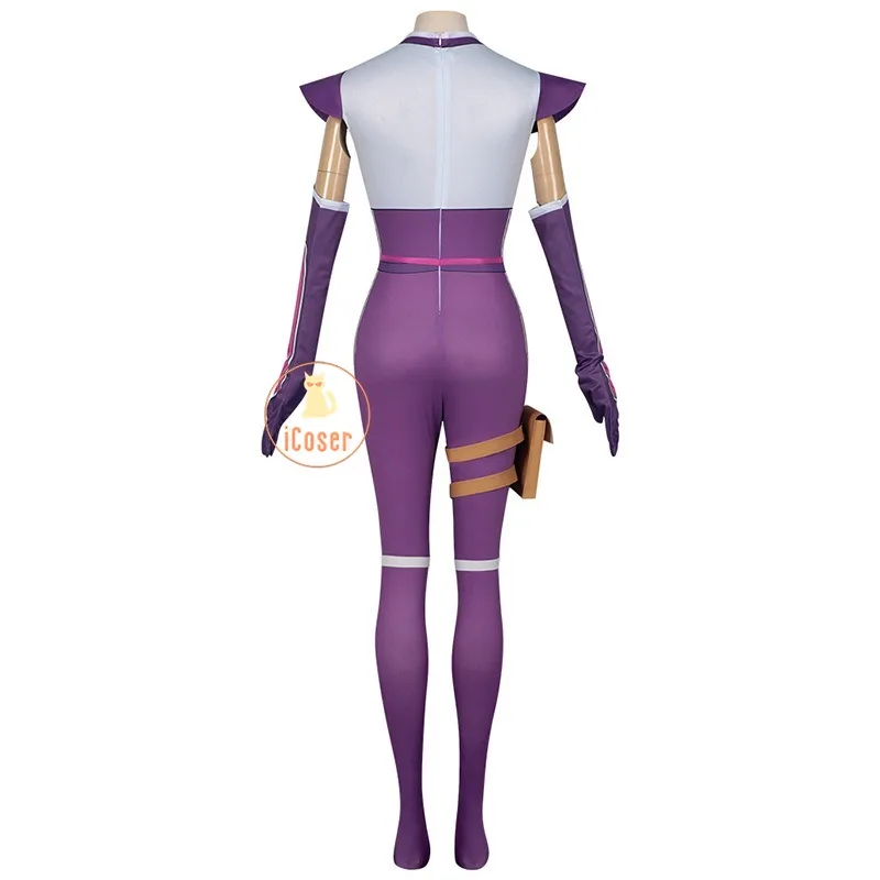 Momochi Ayame Cosplay Costume Jumpsuit Anime I'm Living with An Otaku NEET Kunoichi Headwear Halloween Party Women Girls Props