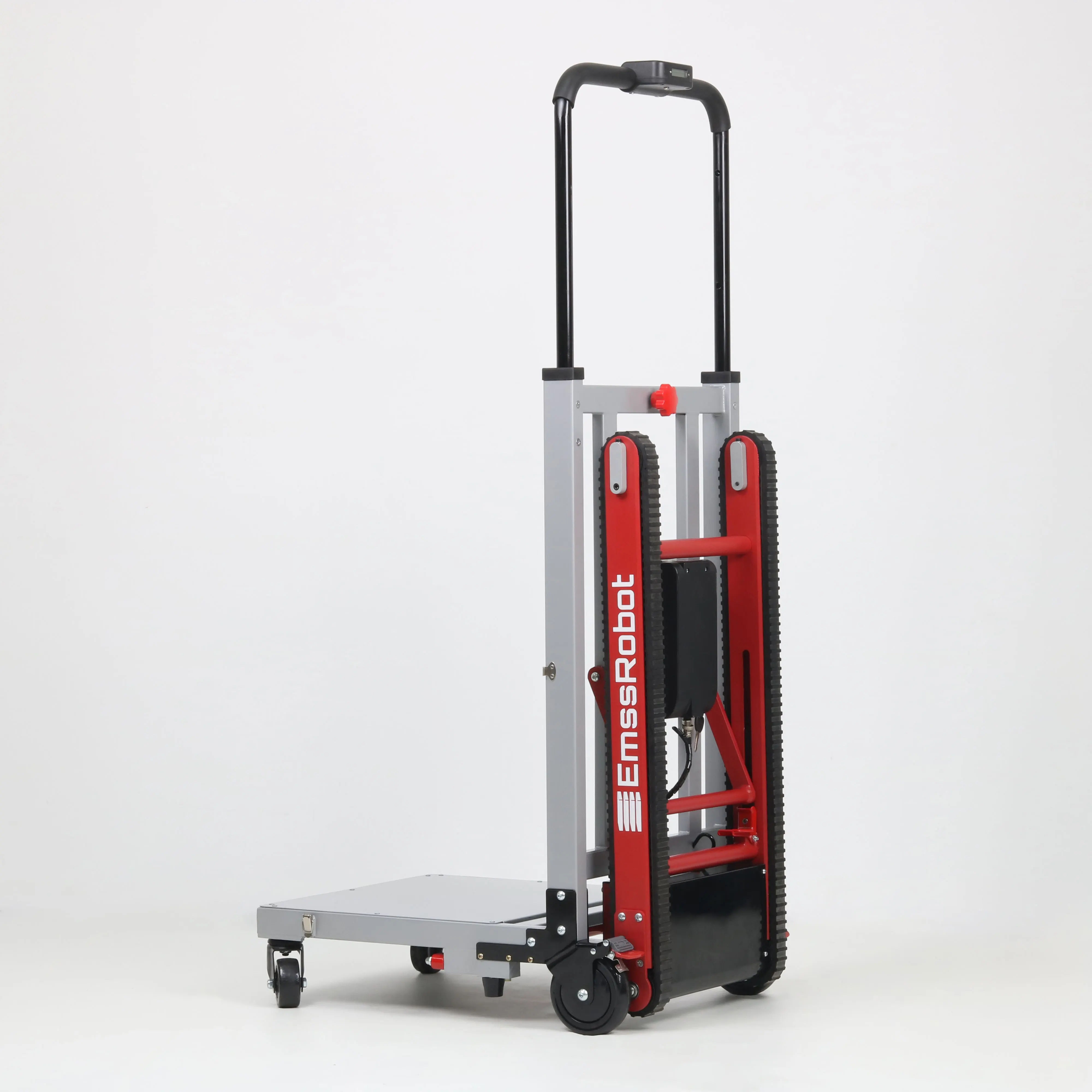 EmssRobot Border Four-Wheel Heavy Duty Foldable Portable Stair Climbing Electric Trolleys Platform Hand Truck Dolly OEM