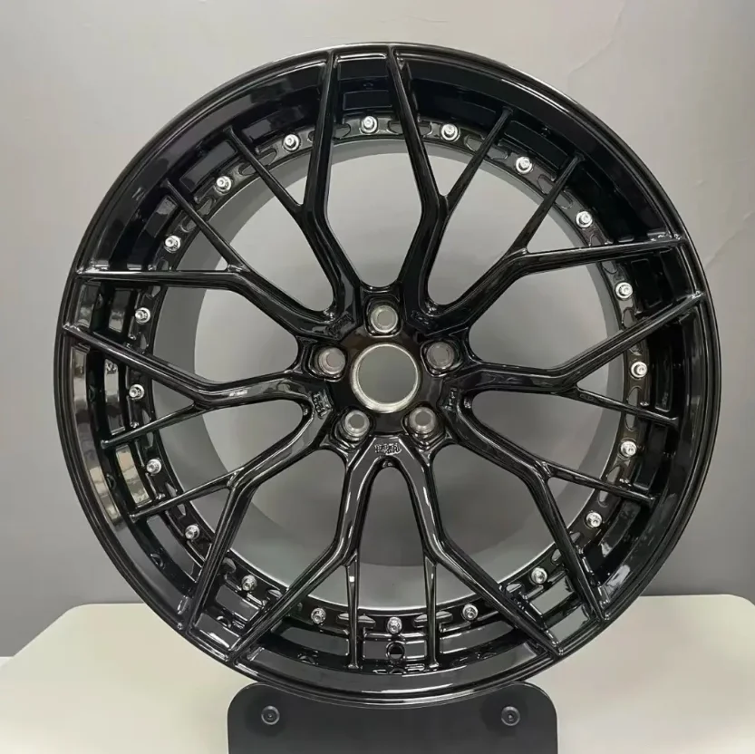 FOR 2-Piece Forged Wheels  5x112 5x120 5x114.3  19 20 21 22 Inch Split Multi Spoke Deep Concave Wheel for BMW Audi Mercedes